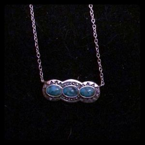 Silpada necklace with blue stone